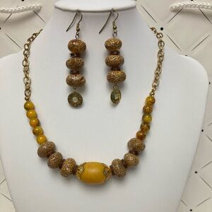 Agate beads necklace set ❤️